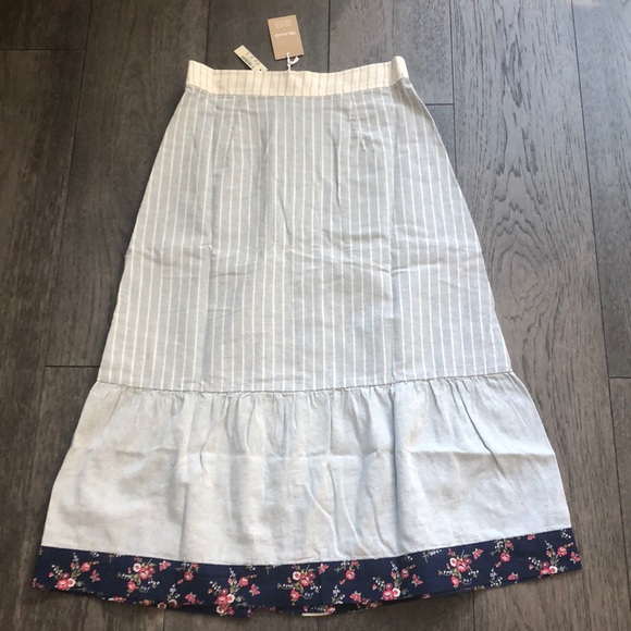 Madewell The New Denim Project Patchwork Skirt - Picture 3 of 13